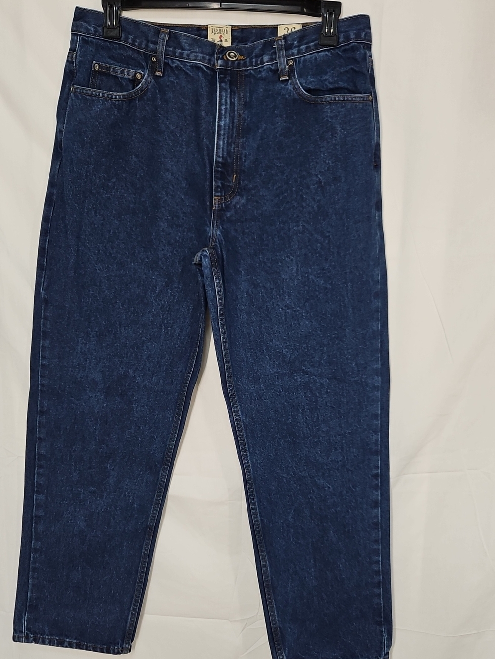 Men's Classic Relaxed Fit Dark Blue Denim Jeans